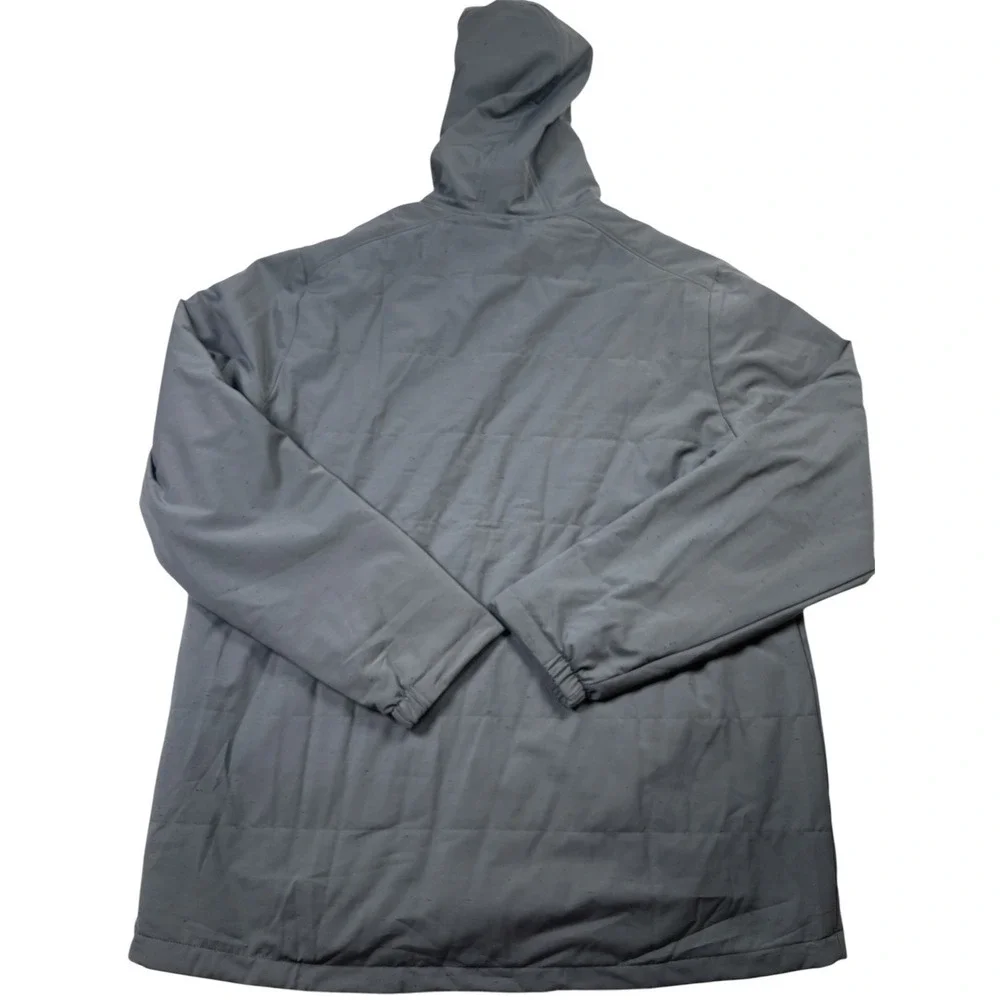 Travis Mathew Hooded Jacket Men 2XL Gray Stretch Drawstring Long Sleeve Full Zip